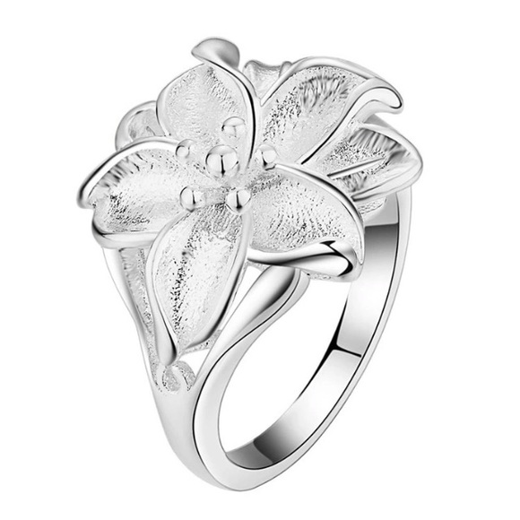 NEW!๐๐7๐บGORGEOUS!๐ธSILVER๐ธPLATED๐ธFLOWER๐บ๐๐ - Picture 2 of 8